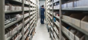 Stock des pièces détachées